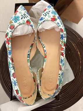 J. Crew Audrey Liberty Flats. Size 9. New.